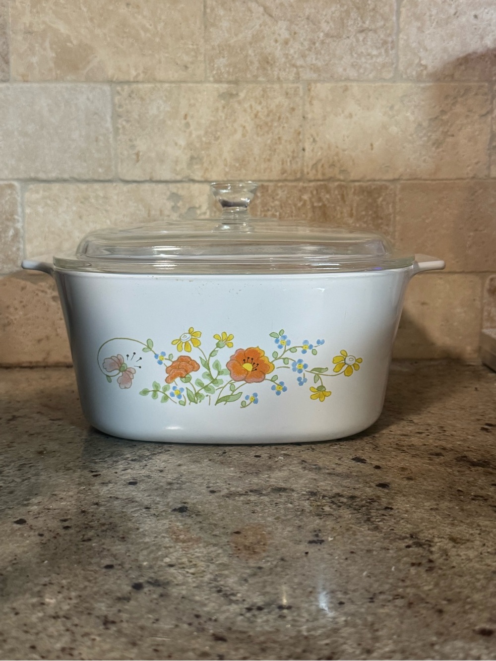 CorningWare Wildflower A-3-B 3-Liter Casserole Dish
